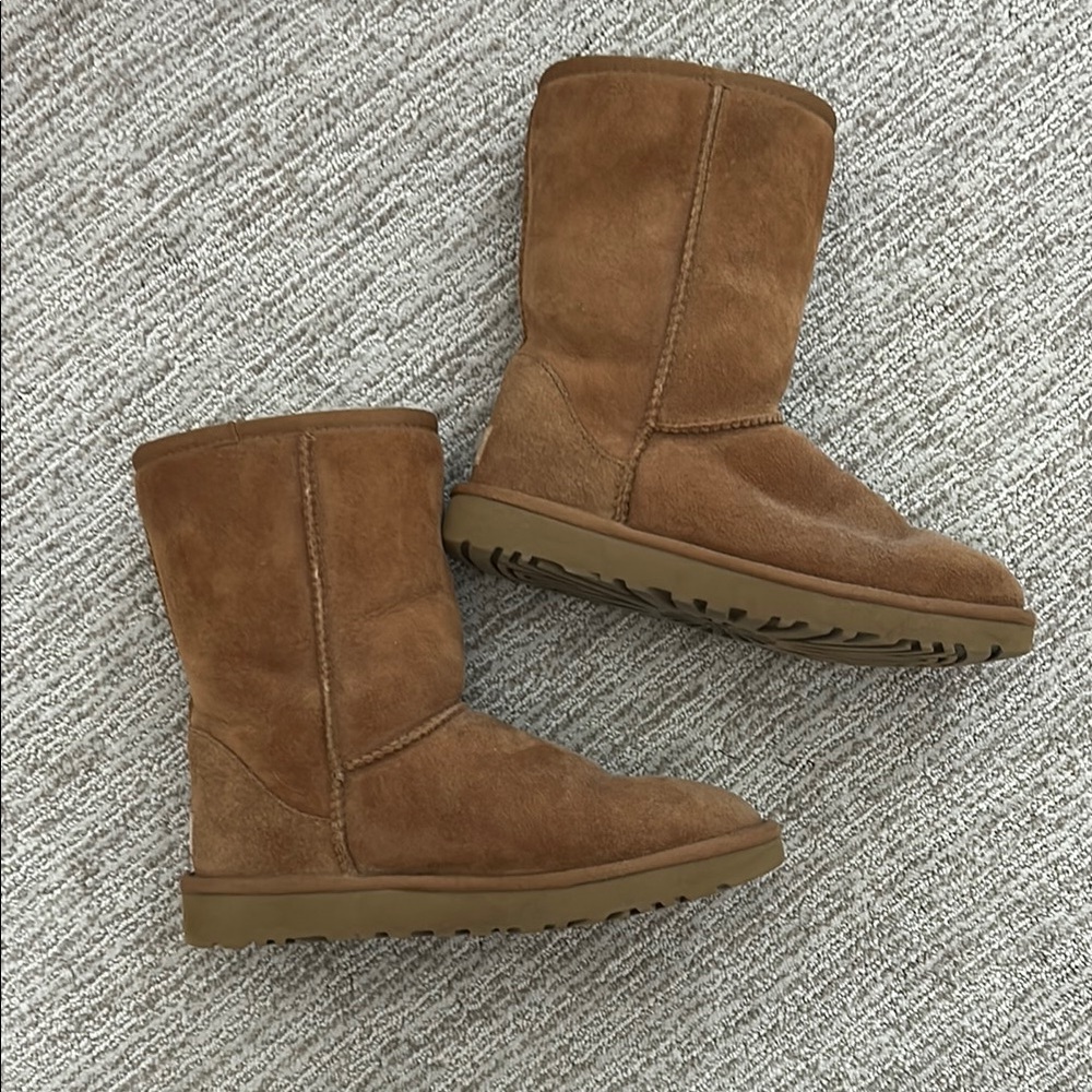 UGG Tan Suede Ankle Boots